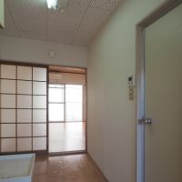 福岡市中央区平尾の賃貸物件/【203号室】洗濯機置き場は室内。