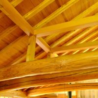 佐賀県佐賀市富士町大字下合瀬の売買物件/2階の天井部、大工仕事の美しさに威厳あり。