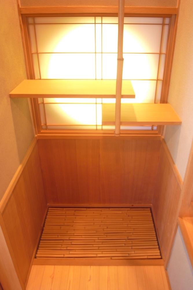 茶室の水屋をイメージしたしつらえ