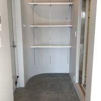 福岡市中央区平尾の賃貸物件/玄関はインナーバルコニーを引き継ぐように土間仕様。