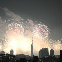 福岡市早良区高取の賃貸物件/オーナーさんにいただいた百道花火大会ビューの写真