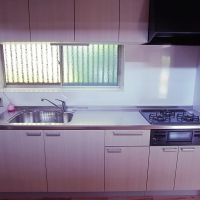 福岡市中央区谷の賃貸物件/充分広いキッチン。明るくなったなあ。