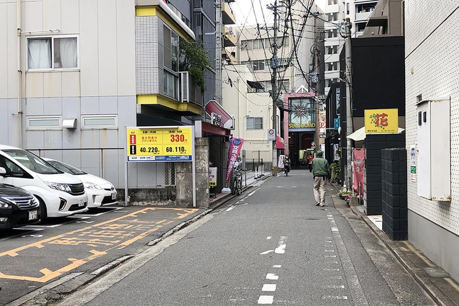 商店街までこの距離感。