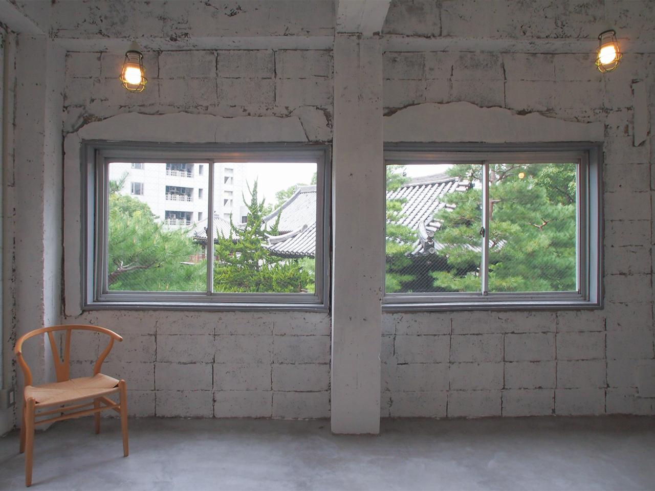 共用部からこの借景