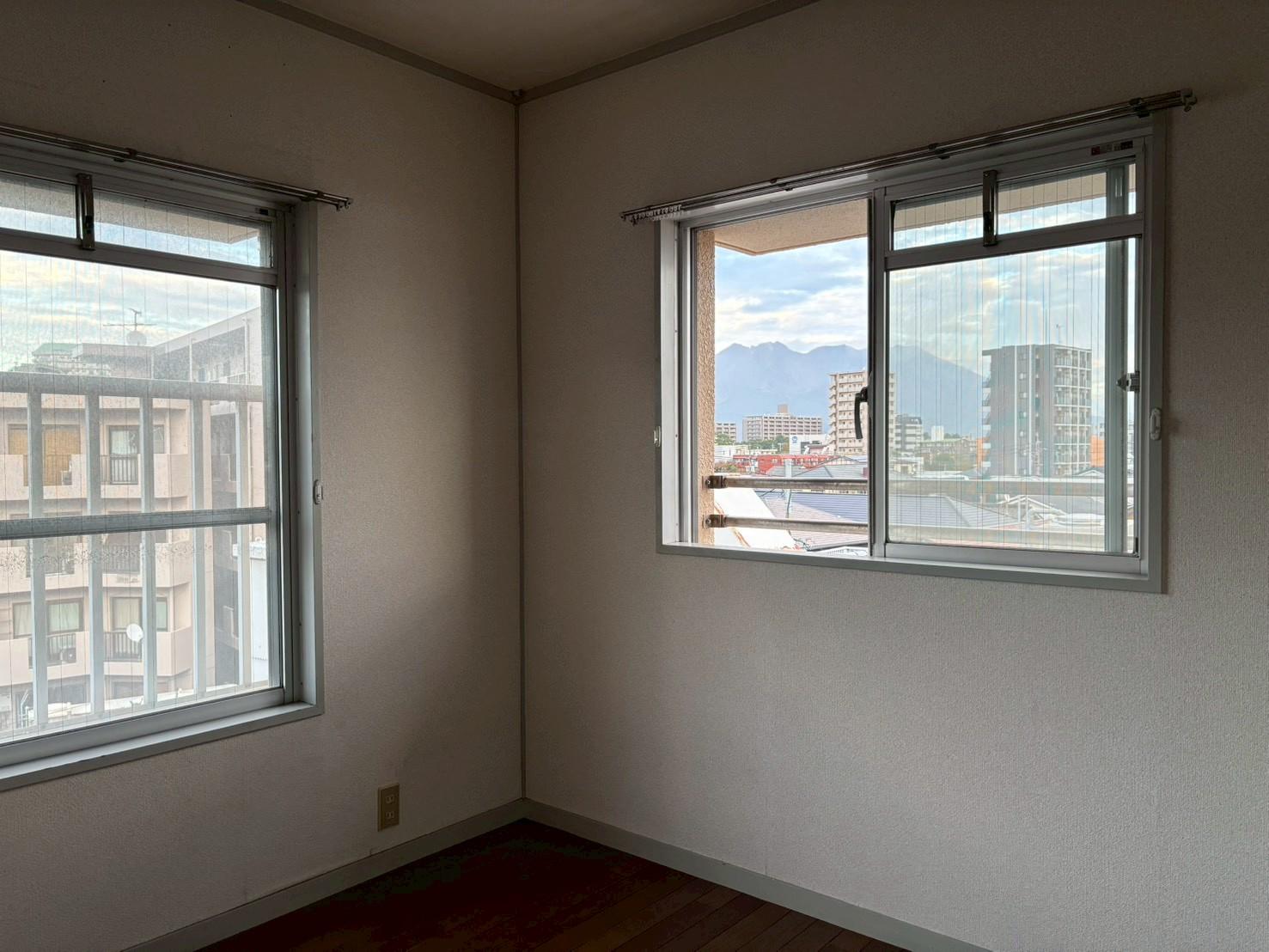 鹿児島市下荒田2丁目の賃貸物件/4階の部屋からは桜島がみれます