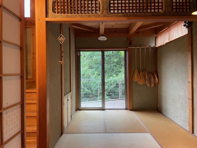 鎌倉市山崎の賃貸物件/和室の欄間に竹小舞を表しています