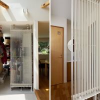 鎌倉市西御門一丁目の賃貸物件/左：玄関土間のパネルヒーター｜右：2階のパネルヒーターで一年中快適です