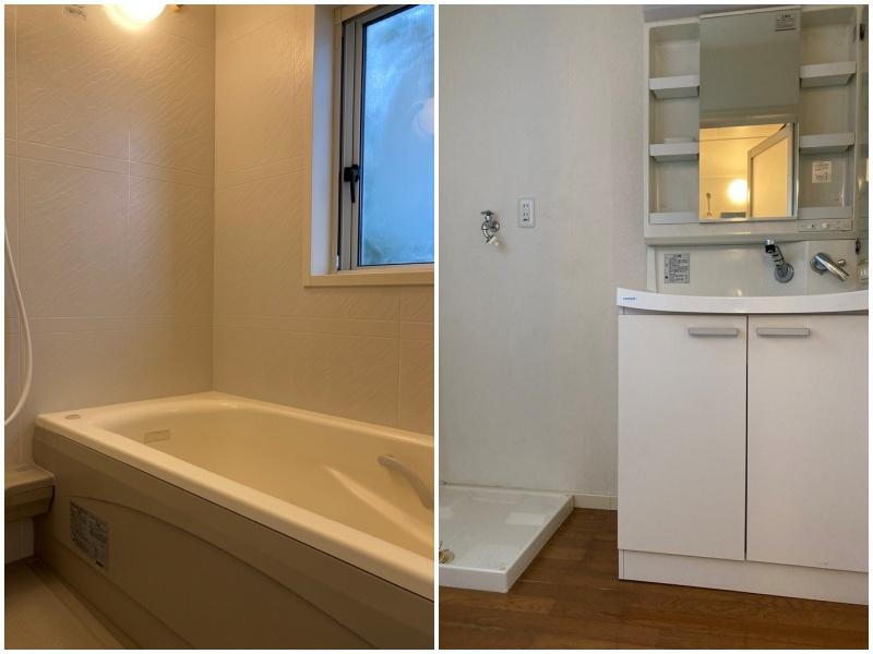 藤沢市鵠沼松が岡五丁目の賃貸物件/浴室は窓があるタイプ｜洗面脱衣所