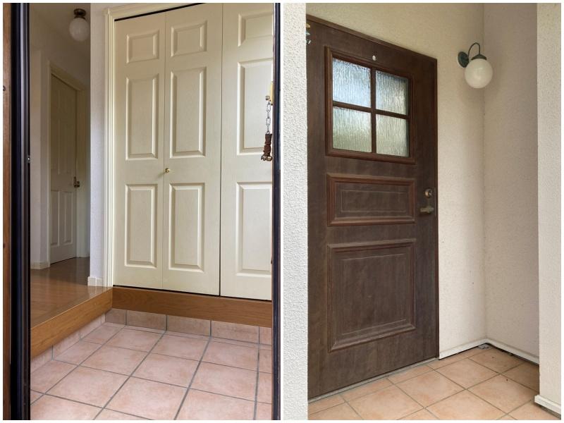 藤沢市鵠沼松が岡五丁目の賃貸物件/玄関周り｜素敵なドア