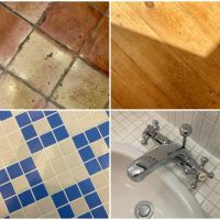 逗子市新宿二丁目の賃貸物件/素材たち。キッチンや洗面所のタイルや2階の床材など