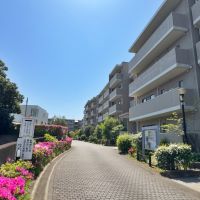 鎌倉市由比ガ浜二丁目の賃貸物件/外観｜4棟からなる大きめのマンションです
