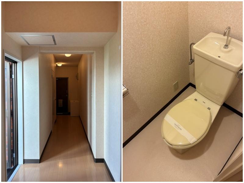 鎌倉市由比ガ浜四丁目の賃貸物件/廊下も明るい｜トイレはウォシュレットはありません