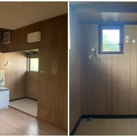 藤沢市片瀬三丁目の賃貸物件/キッチン横のスペースには、洗濯機置き場があります。