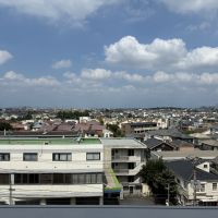 藤沢市鵠沼海岸五丁目の売買物件/共用廊下からの眺望