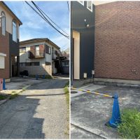 鎌倉市小町二丁目の売買物件/建物の全面道路（幅員約2.21mと細い道路です）｜駐車スペース