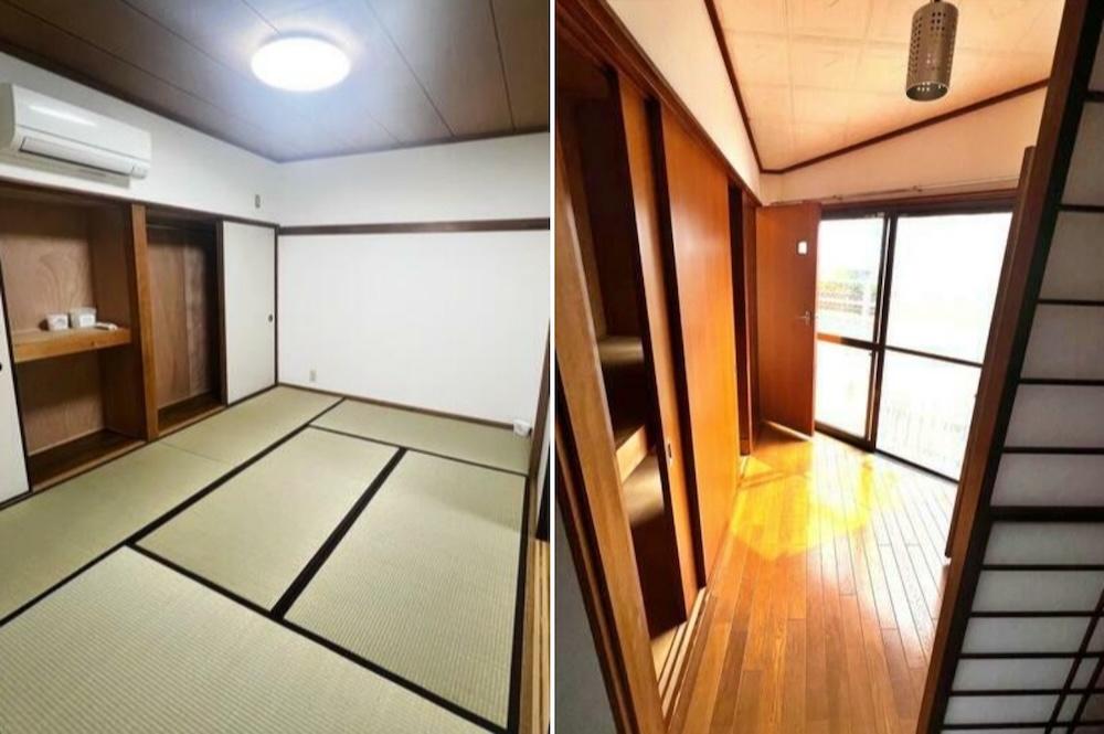 鎌倉市大町二丁目の賃貸物件/左：奥の和室｜右が魅惑のユーティリティルームです