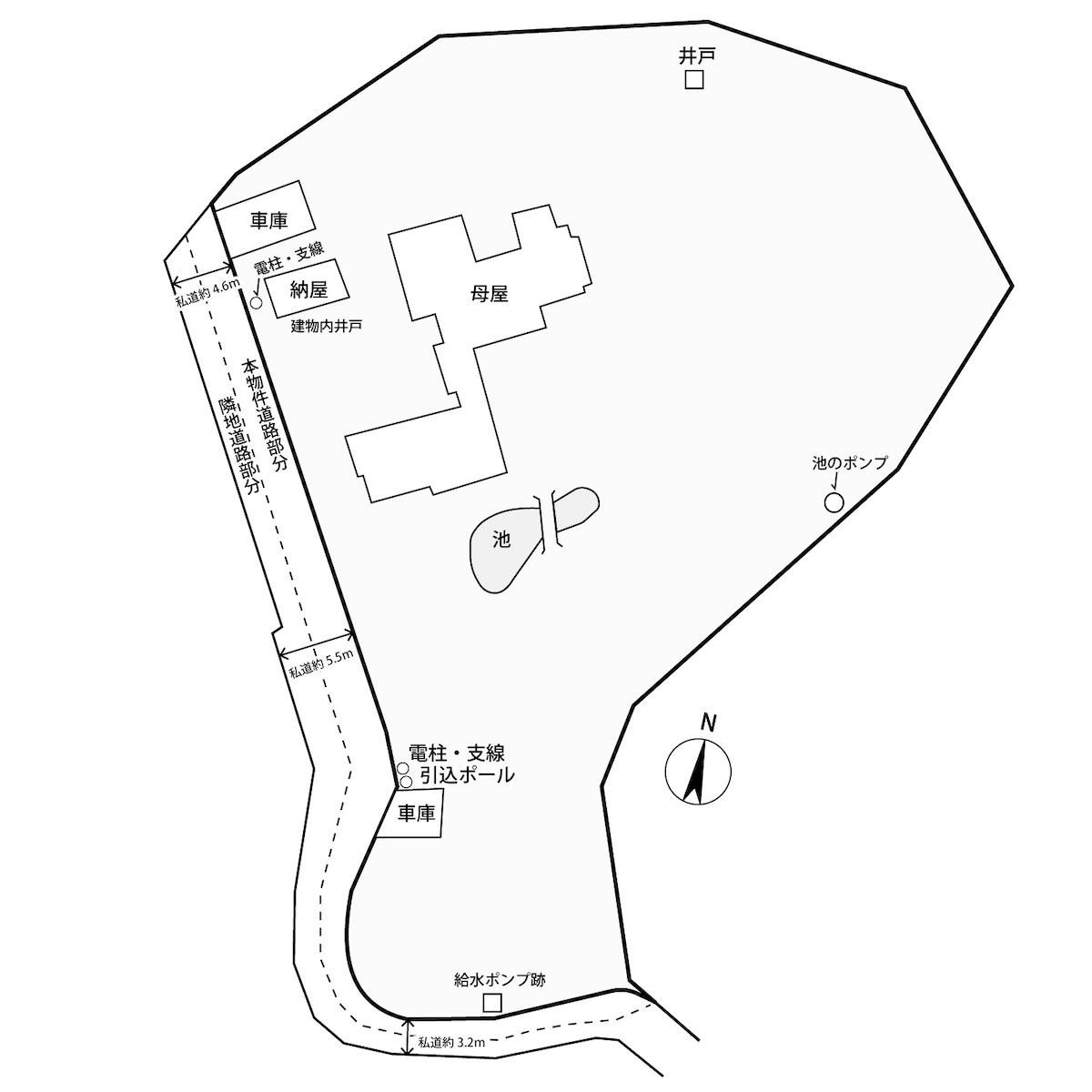 葉山町上山口の売買物件/配置図