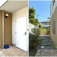 藤沢市鵠沼松が岡三丁目の売買物件/外から見た玄関まわりです