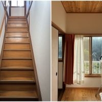 鎌倉市山崎の賃貸物件/2階への階段｜2階の小さな部屋はサンルームにいいかも