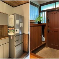 鎌倉市山崎の賃貸物件/冷蔵庫などが設置済です｜玄関まわりはレトロで可愛い