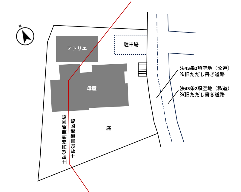 鎌倉市浄明寺四丁目の売買物件/敷地概略図｜昭和46年作成の登記簿謄本を元に作成しております。原状と異なる場合は、現状を優先します。
