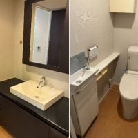 鎌倉市二階堂の賃貸物件/水まわり｜洗面室、トイレともにきれいです。