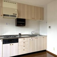 鎌倉市由比ガ浜二丁目の賃貸物件/キッチンはコンパクトなシステムキッチン