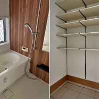 鎌倉市材⽊座五丁⽬の賃貸物件/右の収納は棚を外せばサーフボードやゴルフバック、スノーボードなども収納できます
