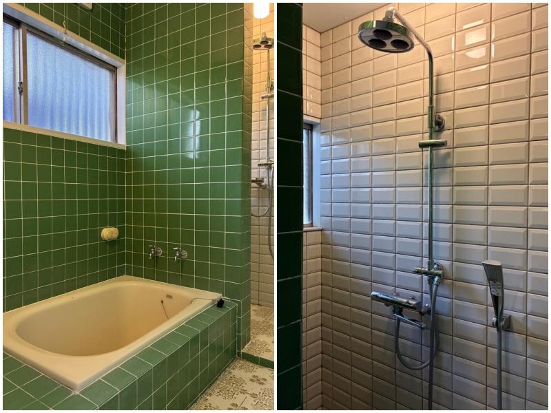 鎌倉市材木座二丁目の賃貸物件/浴室|浴室の奥のシャワーブース