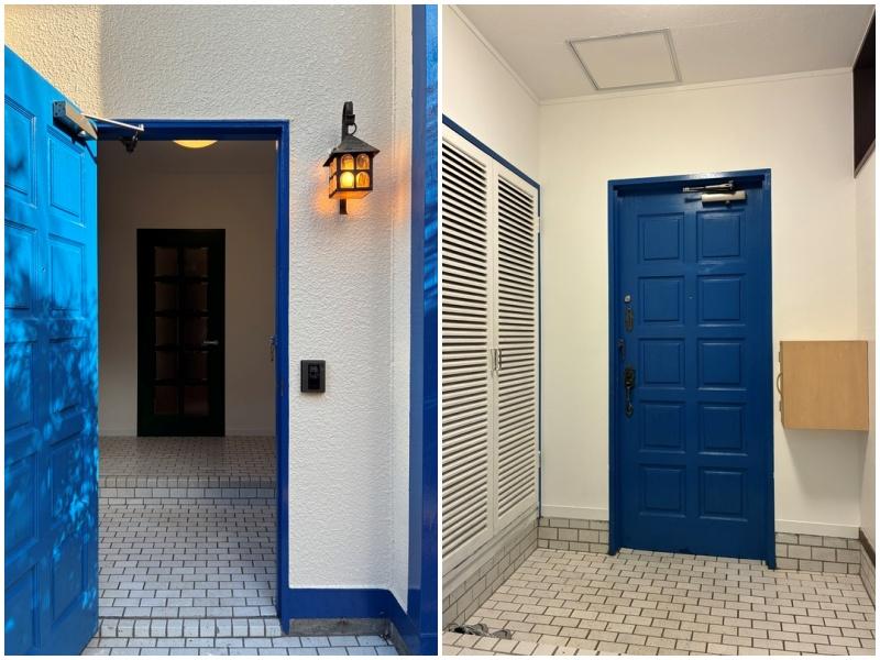 鎌倉市材木座二丁目の賃貸物件/玄関もポップなカラーです