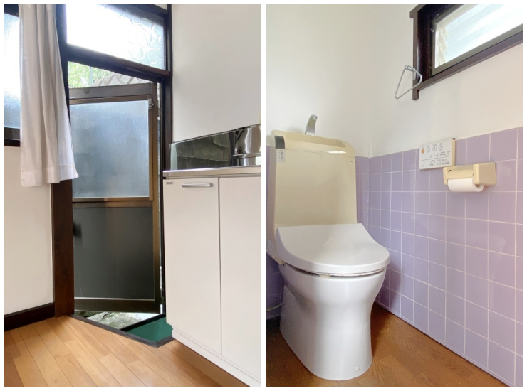 逗子市小坪五丁目の賃貸物件/勝手口│トイレ