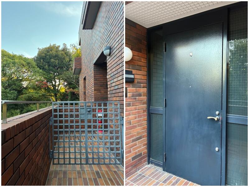 中郡大磯町東小磯の賃貸物件/外から見た玄関まわり