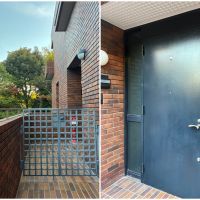 中郡大磯町東小磯の賃貸物件/外から見た玄関まわり