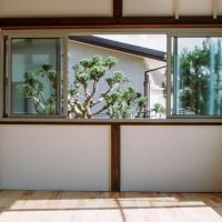 鎌倉市材木座一丁目の賃貸物件/2階洋室｜南側の部屋からは庭の松の木が見えます。