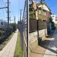 鎌倉市材木座一丁目の賃貸物件/周辺｜横須賀線の線路脇の歩道を進んで行くとたどり着きます。