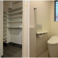 藤沢市辻堂六丁目の賃貸物件/玄関のシューズクローゼット｜1階のトイレ