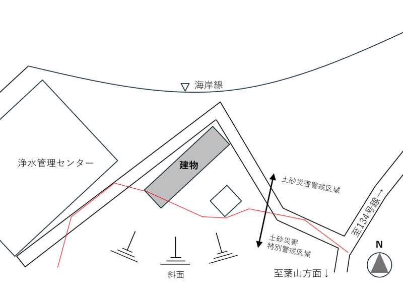 逗子市桜山九丁目の売買物件/概略敷地図｜現況と異なる場合があります
