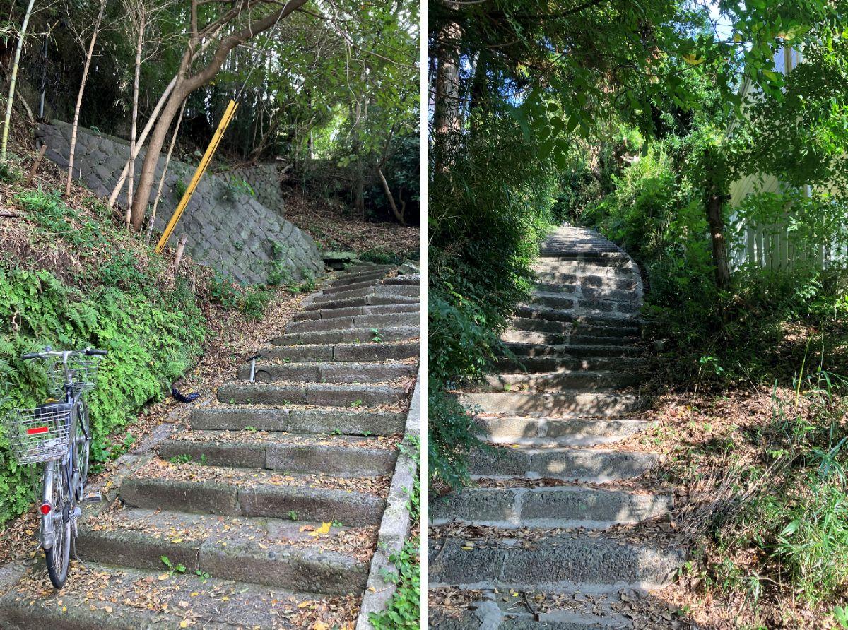 鎌倉市山ノ内の賃貸物件/周辺｜足腰が強くなりそうな階段アクセスです。