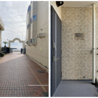 鎌倉市腰越三丁目の売買物件/駐車場から134号線へ│玄関