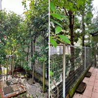 鎌倉市笹目町の賃貸物件/左：温水の出る外シャワー｜右：ボードラック