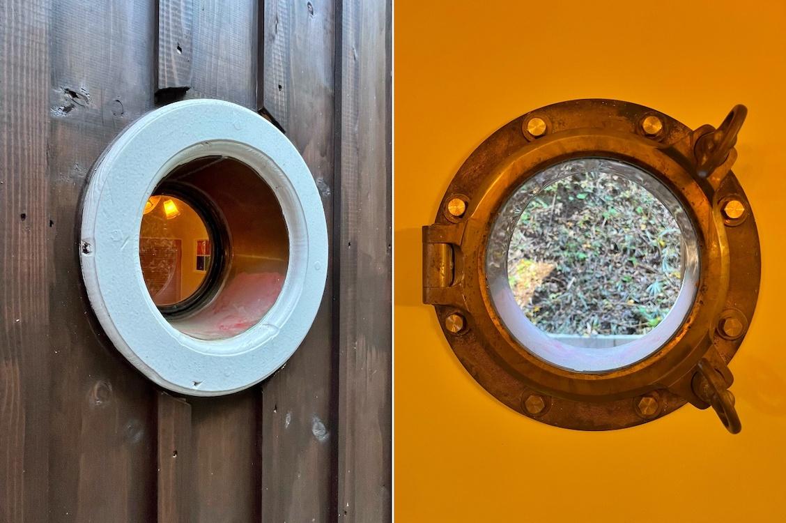 横須賀市秋谷一丁目の賃貸物件/船舶窓の裏表