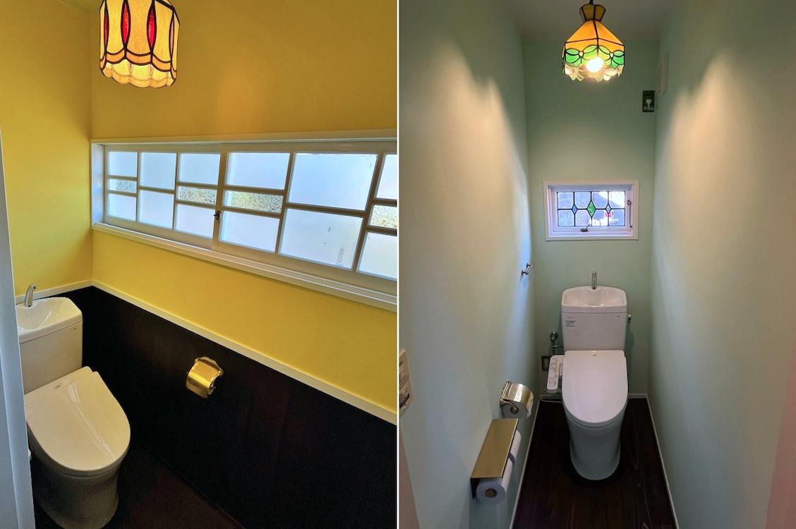 横須賀市秋谷一丁目の賃貸物件/トイレの窓や照明、そして真鍮のトイレ関連パーツにも注目せよ