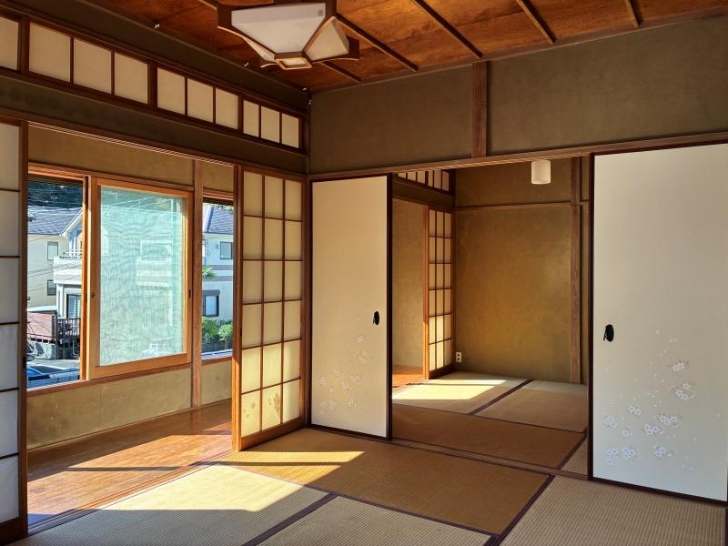 鎌倉市浄明寺二丁目の賃貸物件/2階 和室4｜6畳間と4畳半が続く間取り