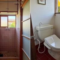 鎌倉市浄明寺二丁目の賃貸物件/左：洗濯機置き場｜右：トイレ