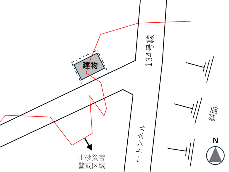 葉山町堀内の売買物件/概略敷地図｜現況と異なる場合があります