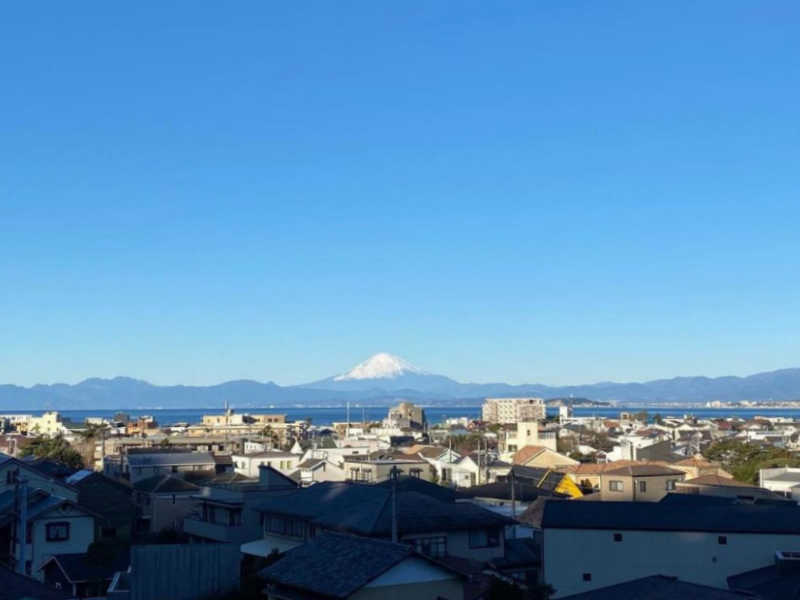 葉山町堀内の売買物件/眺望｜屋上の共用バルコニーからの眺め。言うことなしの景色です