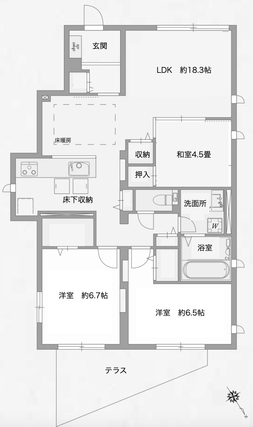 横浜市青葉区新石川一丁目の賃貸物件