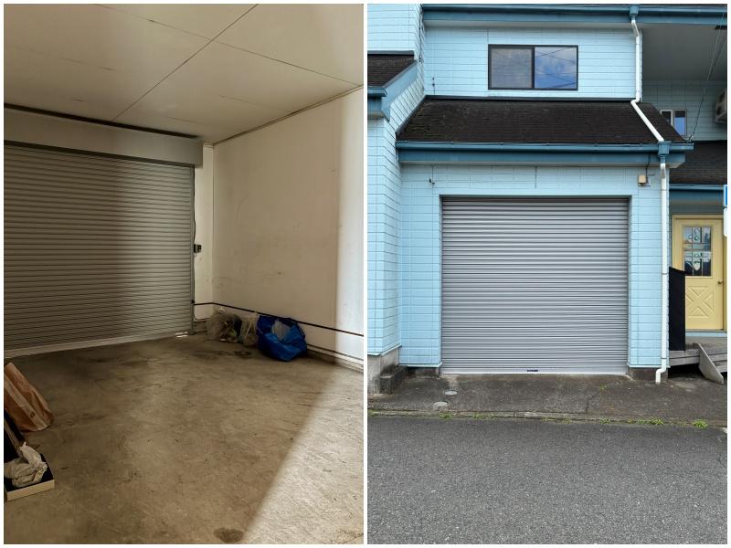 鎌倉市材木座六丁目の賃貸物件/車庫部分（電動シャッターです）