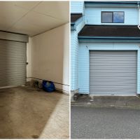 鎌倉市材木座六丁目の賃貸物件/車庫部分（電動シャッターです）