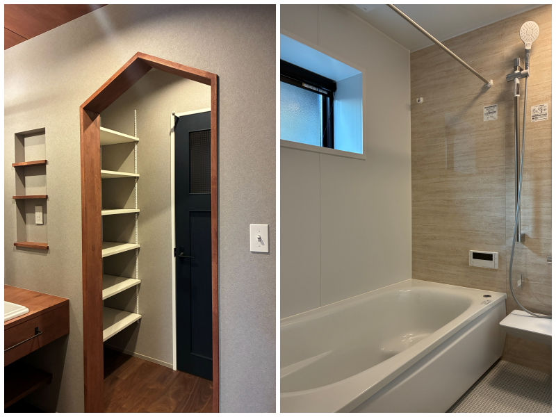 鎌倉市西鎌倉二丁目の売買物件/洗面台横のアーチが可愛い｜浴室